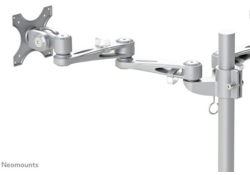Monitorarm Neomounts D935DG 2x10-27" doorvoer zilvergrijs