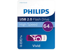 USB-stick 2.0 Philips vivid edition magic purple 64GB