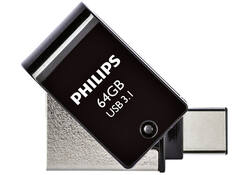 USB-stick 3.1 Philips USB-C 2-in-1 midnight black 64GB