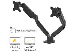 Monitorarm Fellowes Platinum Series dubbel horizontaal