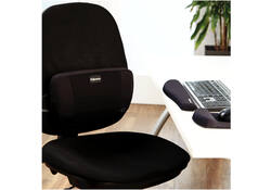 Polssteun Fellowes Plush Touch zwart