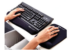 Polssteun Fellowes Plush Touch zwart