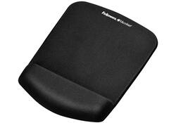 Muismat met polssteun Fellowes Plush Touch zwart