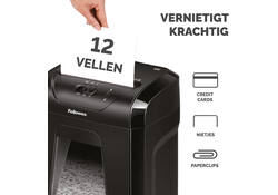 Papiervernietiger Fellowes Powershred 12C snippers 4x40mm