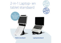 Laptopstandaard R-Go Riser DUO