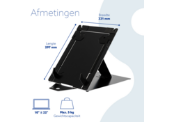 Laptopstandaard R-Go Riser DUO