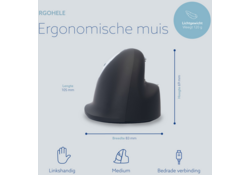 Muis R-Go Ergonomisch HE Break Draad Links M
