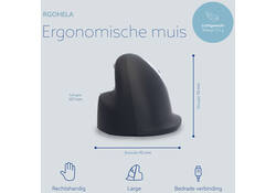 Muis R-Go Ergonomisch HE Break Draad Rechts L