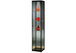 Vitrinekast SDB mpc-400 led zwart 400x400x2000mm