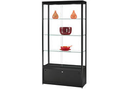 Vitrine SDB gpc-o-1000 led zwart 1000x400x2000mm