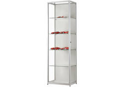 Vitrine SDB 111-600 zilver ledstrip 600x400x1984mm