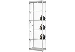 Vitrine SDB 115-600 zilver led mag 600x400x2000mm