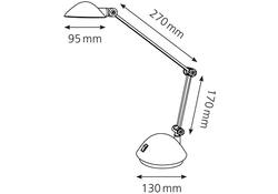 Bureaulamp Hansa led Space zwart