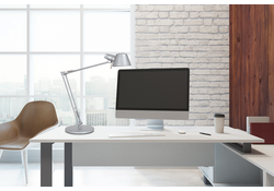 Bureaulamp MAUL Rock LED voet zilvergrijs