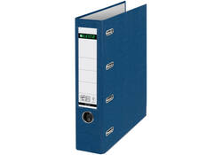 Giro-bank ordner Leitz A4 met dubbele mechaniek 80mm PP blauw
