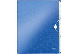 Sorteermap Leitz WOW 12 tabbladen PP blauw
