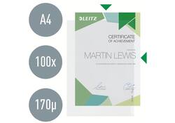 Insteekmap L-model Leitz Premium copy safe 0.17mm PP A4 transparant 100 stuks