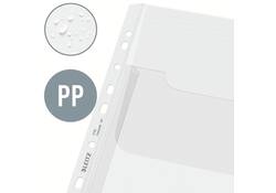 Harmonica showtas Leitz Premium met bovenklep copy safe PP A4 glashelder 5 stuks