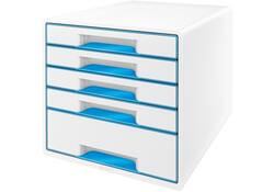 Ladenblok Leitz WOW 5 laden wit/blauw