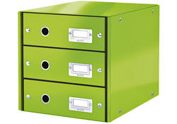 Ladenbox Leitz WOW Click & Store 3 laden groen