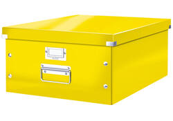 Opbergbox Leitz WOW Click & Store 369x200x482mm geel