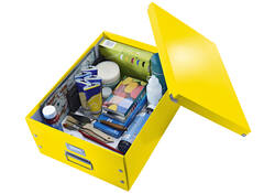 Opbergbox Leitz WOW Click & Store 369x200x482mm geel
