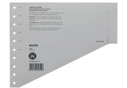 Scheidingsbladen Leitz A4 karton 200gr 11-gaats grijs