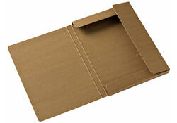 Elastobox Kraft Line A4 3 kleppen bruin