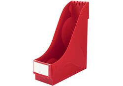Tijdschriftencassette Leitz extra breed rood