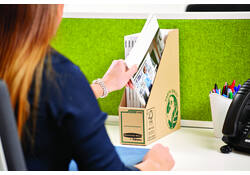 Tijdschriftcassette Bankers Box Earth A4 80mm bruin