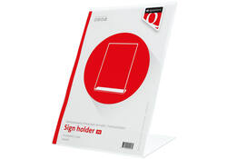 Kaarthouder Quantore A4 L-staand