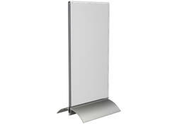 Kaarthouder Europel T-standaard 1/3 A4 staand acryl / aluminium