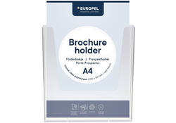 Folderhouder Europel wand A4 transparant