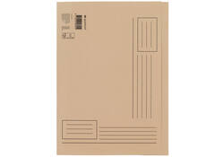 Vouwmap Quantore A4 ongelijke zijde 250gr beige