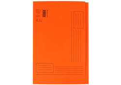 Vouwmap Quantore Folio ongelijke zijde 250gr oranje