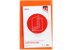 Vouwmap Quantore Folio ongelijke zijde 250gr oranje