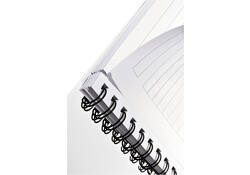 Notitieboek Leitz WOW A5 spiraal PP lijn roze