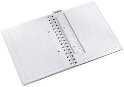 Notitieboek Leitz WOW A5 spiraal PP lijn blauw