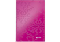 Notitieboek Leitz WOW A5 160blz 90gr lijn roze