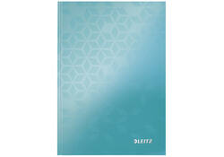 Notitieboek Leitz WOW A5 160blz 90gr lijn ijsblauw