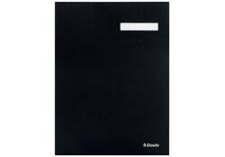 Vloeiboek Esselte 6210 karton 20 tabbladen zwart