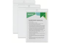 Insteekmap U-model Leitz Premium met ophangoog 0.20mm PVC A5 transparant 50 stuks