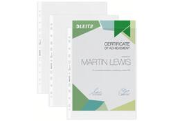 Showtas Leitz Premium 0.10mm PP A4 transparant 100 stuks