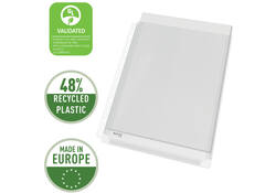 Harmonica showtas Leitz Premium met perforatiestrip 180µ PVC A4 5 stuks glashelder 5 stuks