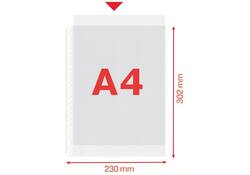 Showtas Esselte 0.08mm 21-gaats A4 mat 100 stuks