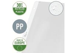 Showtas Leitz Premium copy safe 0.13mm 4-gaats PP A4 transparant 100 stuks