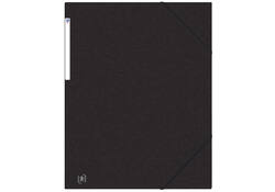 Elastomap Oxford Top File+ A3 3 kleppen 390gr zwart