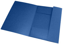 Elastomap Oxford Top File+ A4 3 kleppen 390gr blauw
