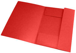 Elastomap Oxford Top File+ A4 3 kleppen 390gr rood