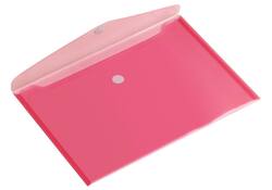 Enveloptas HF2 A5 250x180mm dwars transparant rood